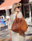 Harper Bucket Bag Caramel