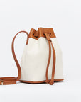 Atuel Bucket Bag in Canvas and Leather