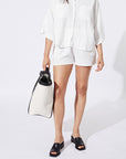 Atuel Tote Bag in Canvas and Leather