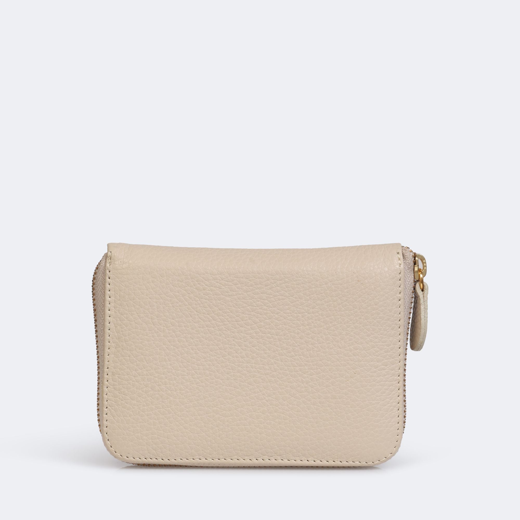 Compact Wallet – Leather Zip-Around Wallet