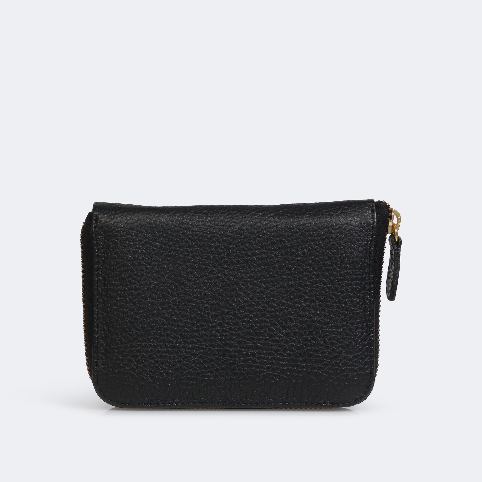 Compact Wallet – Leather Zip-Around Wallet