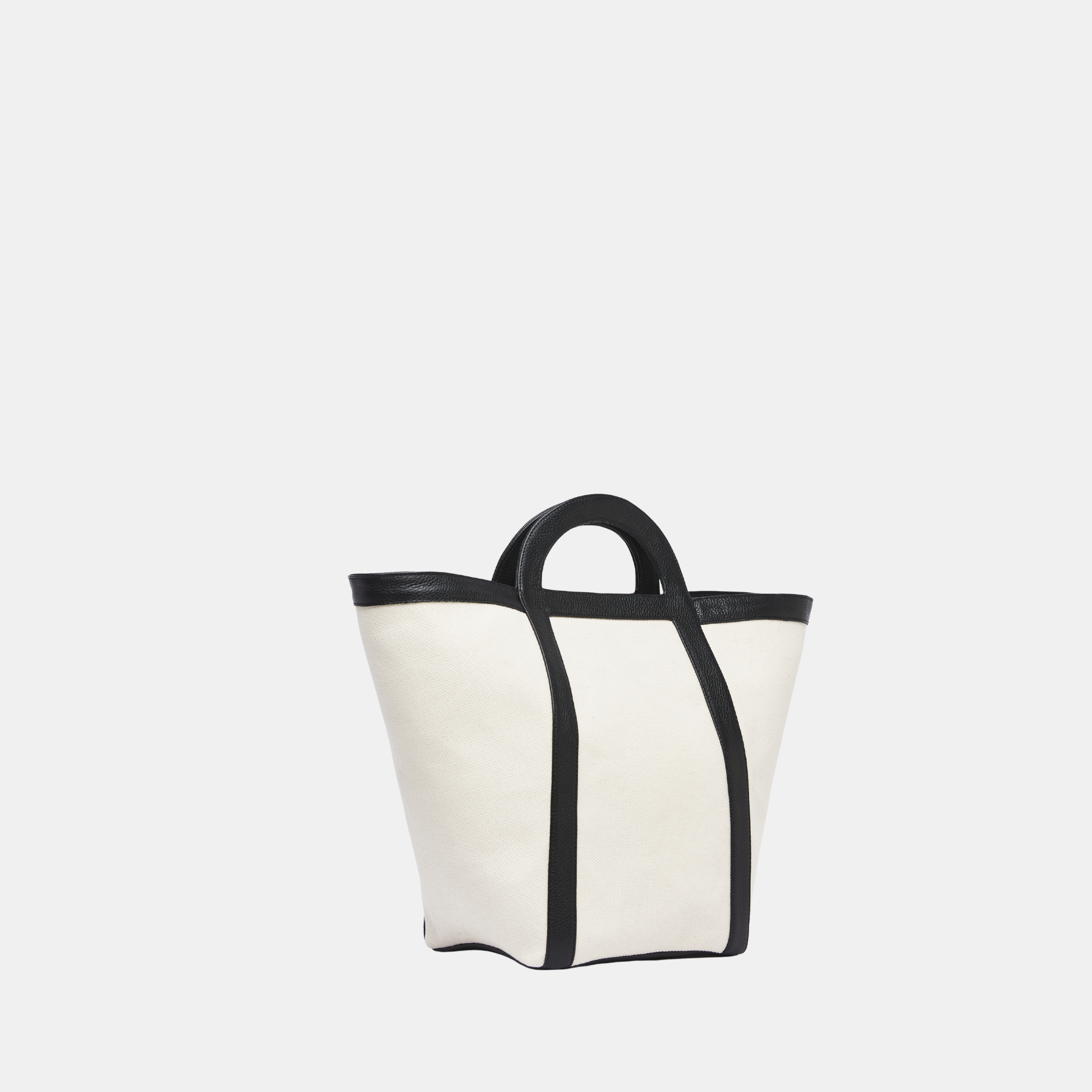 Mini Atuel Tote Bag in Canvas and Leather