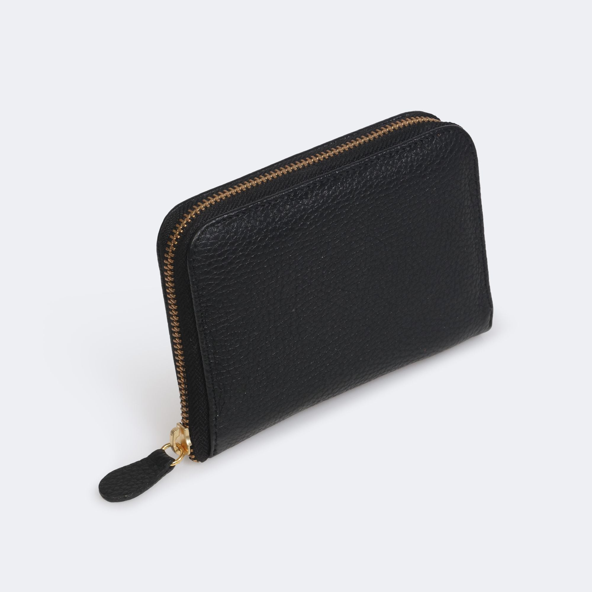 Compact Wallet – Leather Zip-Around Wallet