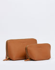 Leather Pouch Set Caramel