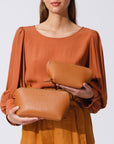 Leather Pouch Set Caramel